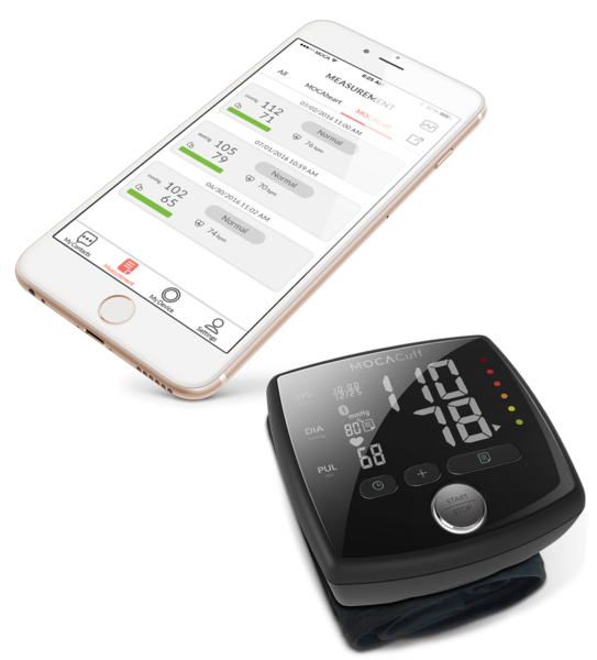 MOCAcuff Wrist Blood Pressure Monitor - Certified Refurbished